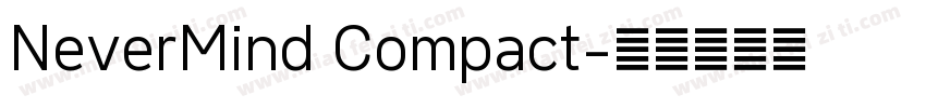 NeverMind Compact字体转换
